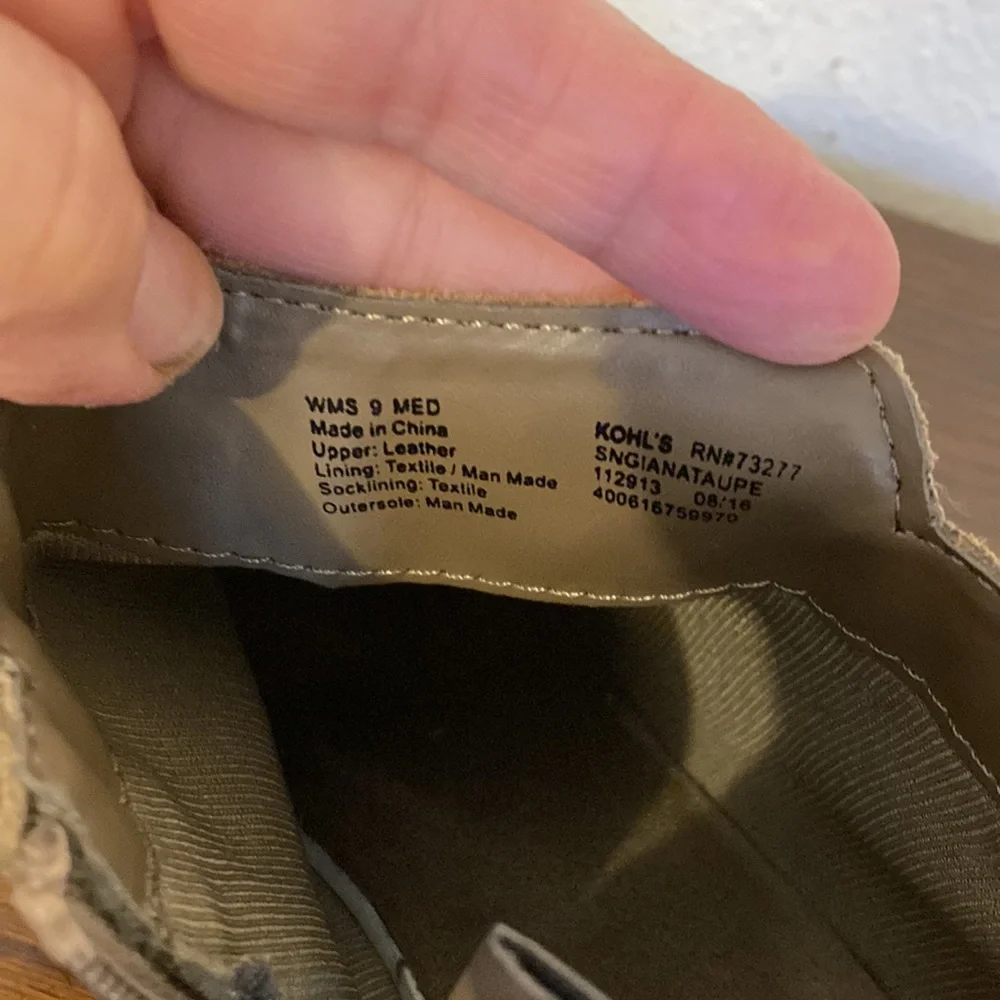 Sonoma upper leather suede Sngianataupe womens 9Med